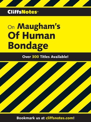 cover image of CliffsNotes on Maugham's of Human Bondage